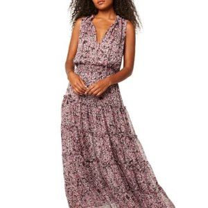 MISA Los Angeles floral-print Hollen chiffon maxi Dress MED